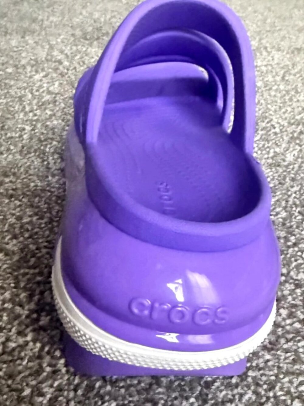 Crocs Mega Crush Triple Strap Platform Sandals Purple Galaxy Women's 8 Men's 6 - Picture 7 of 14